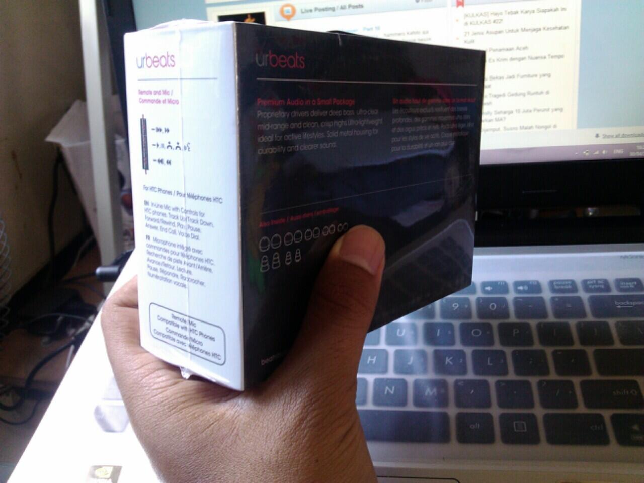 URBEATS by dr.dre BNIB ORIGINAL Murah Garansi Resmi (bukan copotan HTC Sensation XE)