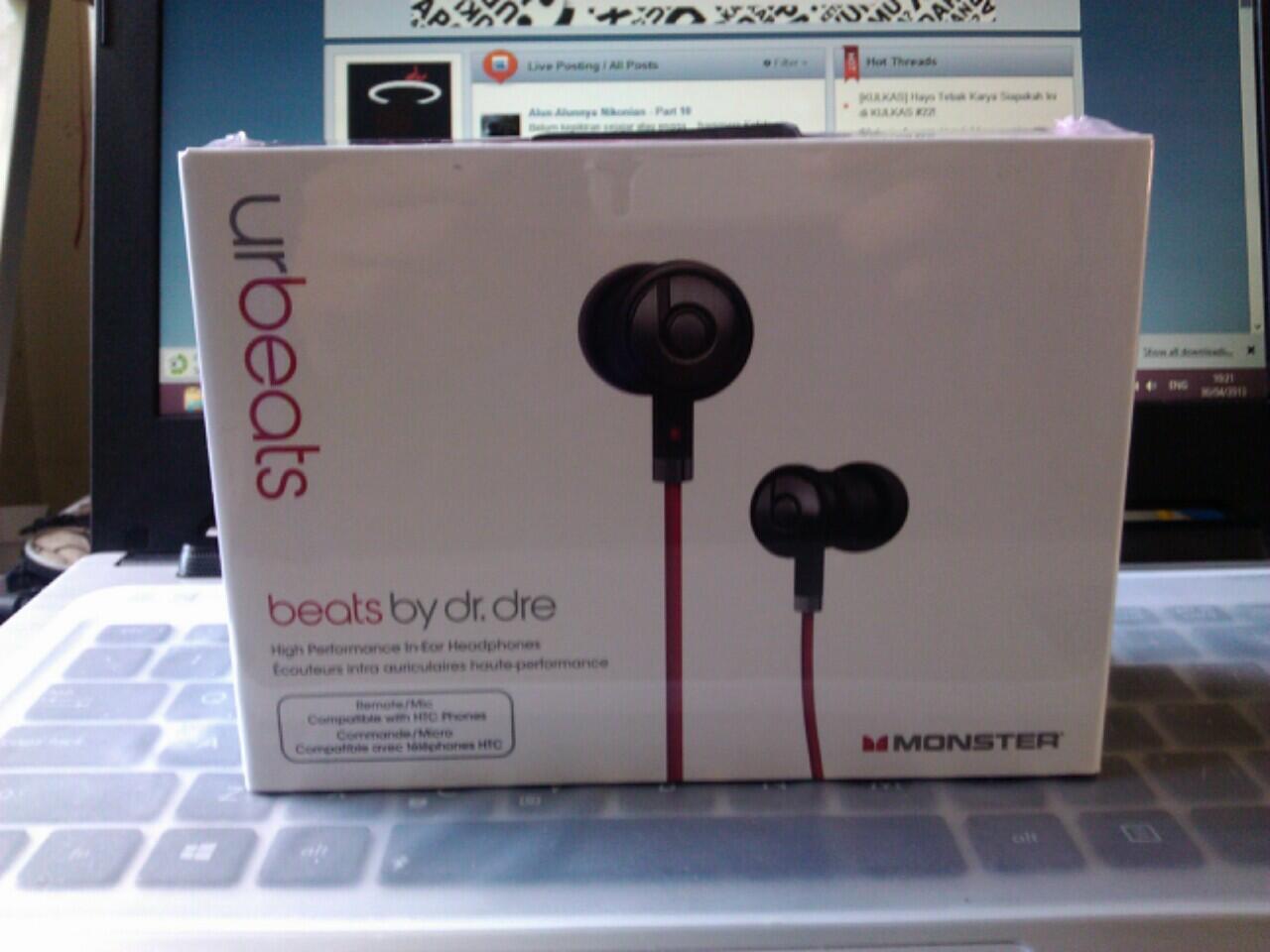 URBEATS by dr.dre BNIB ORIGINAL Murah Garansi Resmi (bukan copotan HTC Sensation XE)