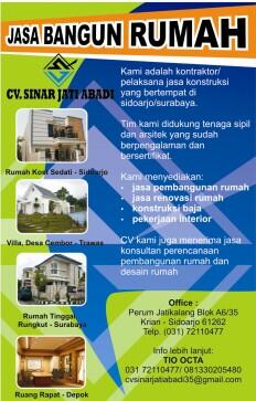 JASA BANGUN RUMAH DAN PEKERJAAN INTERIOR