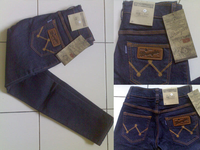 celana jeans levi's 523 & wrangler (wanita)