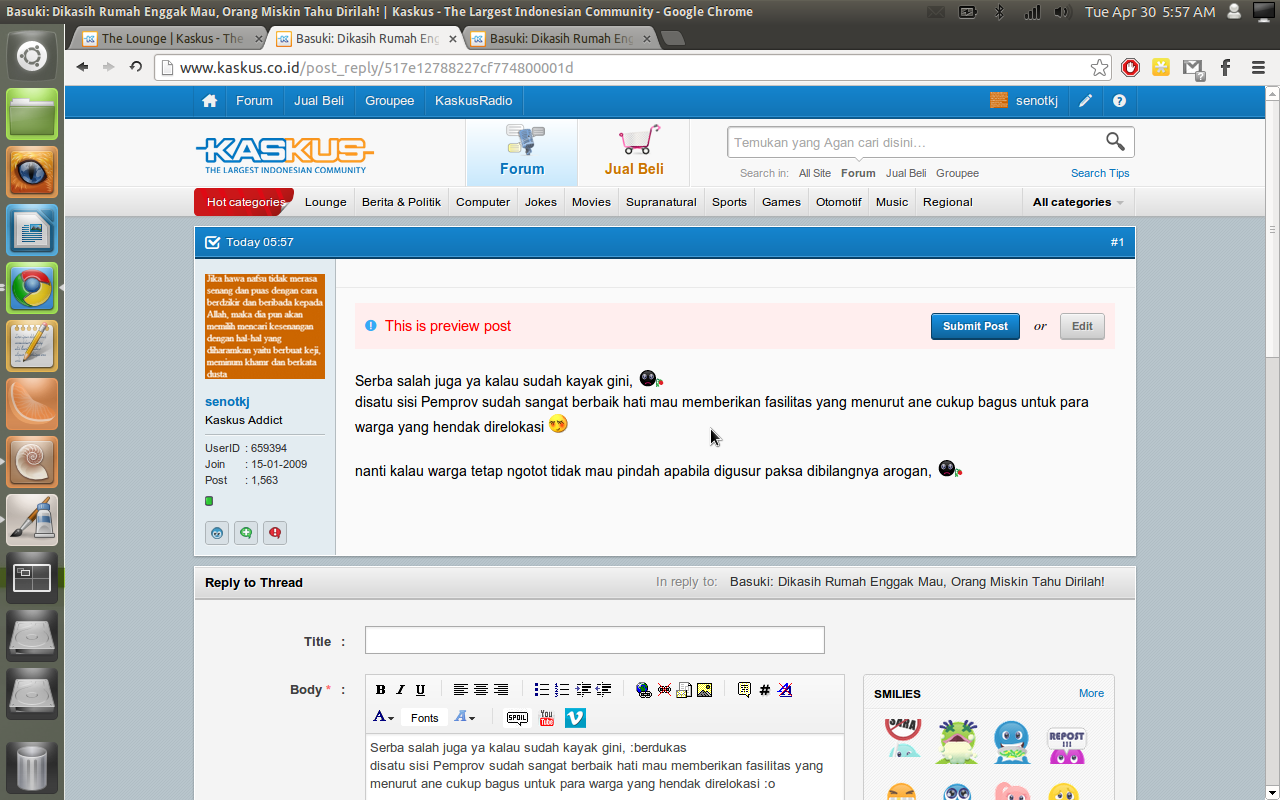 Filosofi Postingan Kaskus
