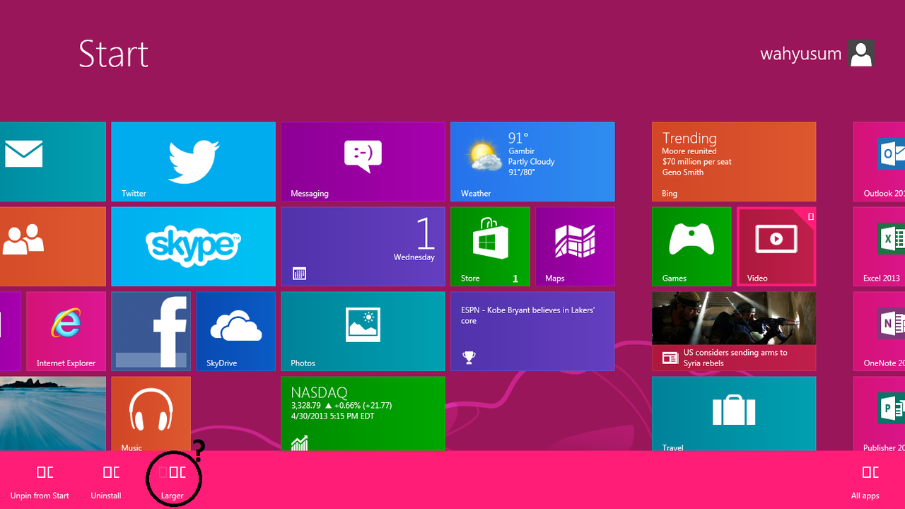 &#91;help&#93; Tile Icon windows 8 jadi aneh?