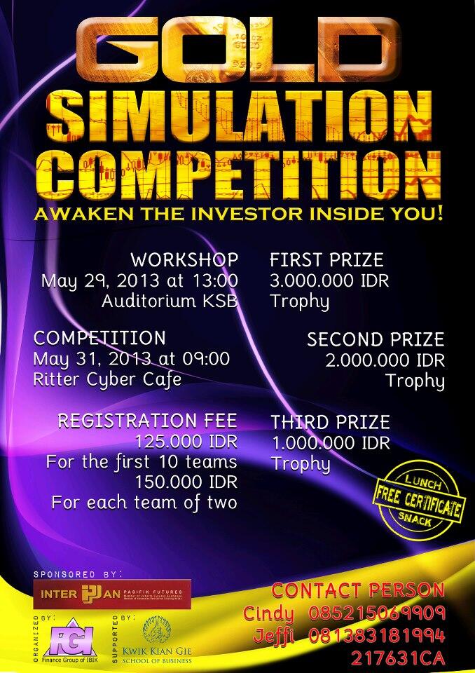 GOLD SIMULATION COMPETITION FGI!!!