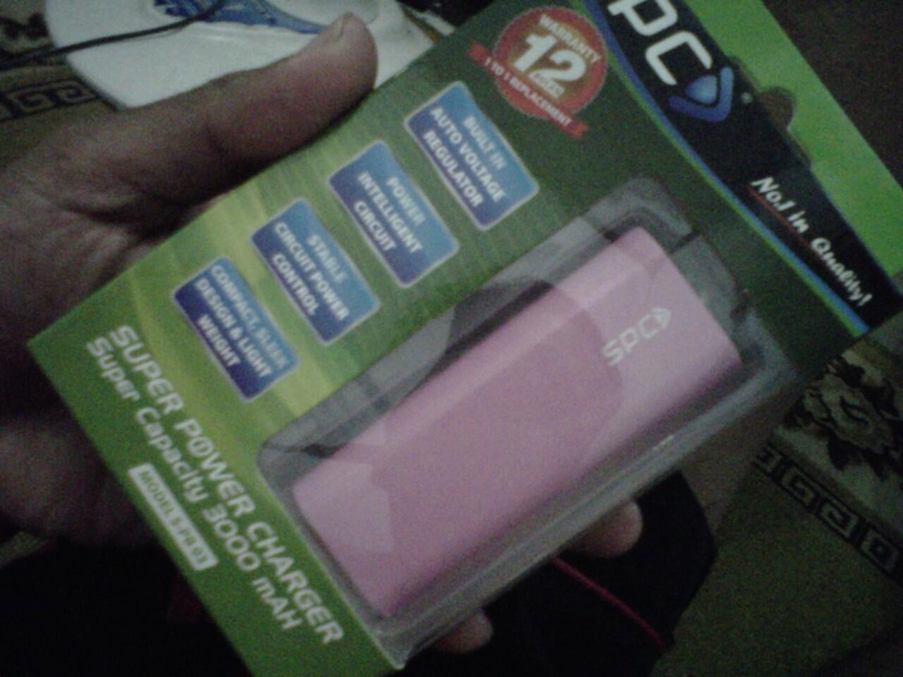 powerbank SPC 3000mAh garansi 1thn sragen solo