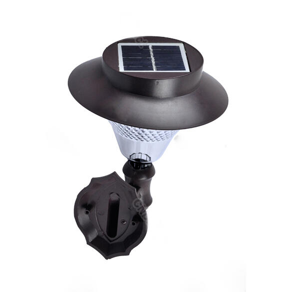 Lampu Dinding Tenaga Surya : 12 LED Solar Powered Outdoor Lamp Garden Pathway Wall