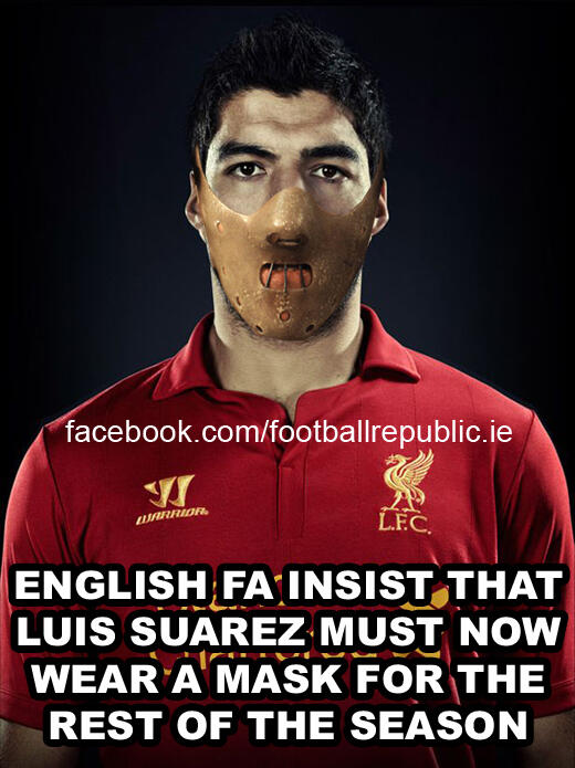 Gigitan Maut Luiz Suarez(Fans Liverpool Masuk)  KASKUS