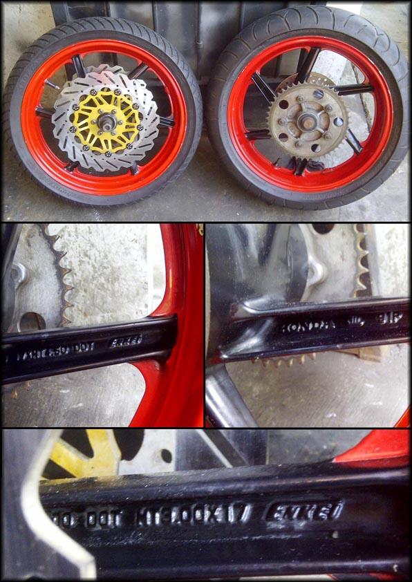 Juall Velg limbah moge ex CBR Fireblade