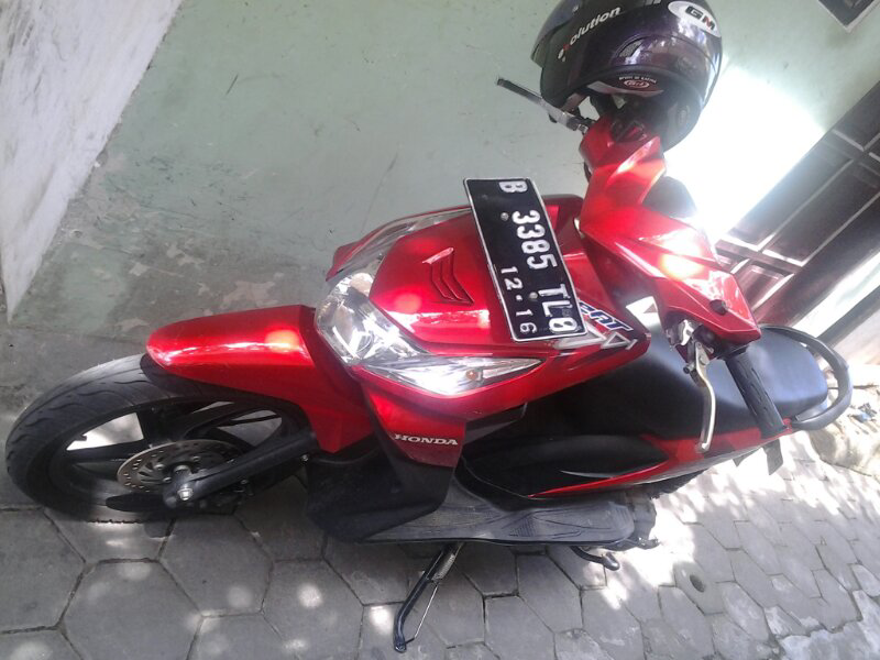 jual cepat honda beat red thn 2011 akhir plat jakarta B