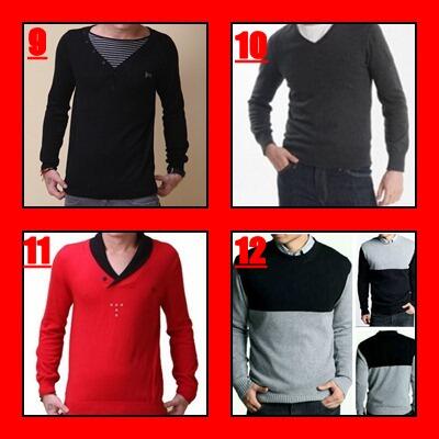 {Order Lusinan &amp; Satuan}Rajutan Pria Sweater, Hoodie&amp;Kardigan /Desain Sendiri(45-100)