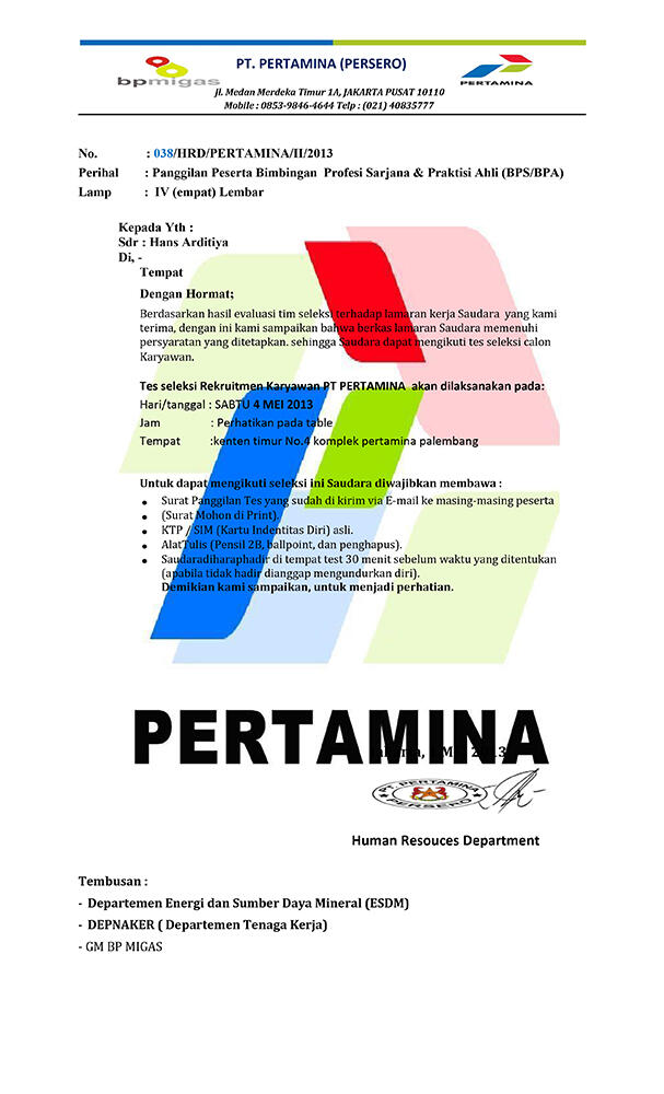 Penipuan mengatasnamakan PT. Pertamina