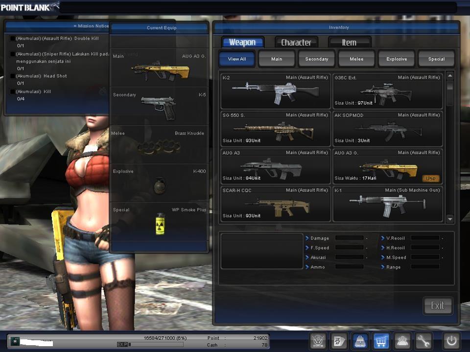 DIJUAL CHAR POINT BLANK + CLAN SPEARHEAD