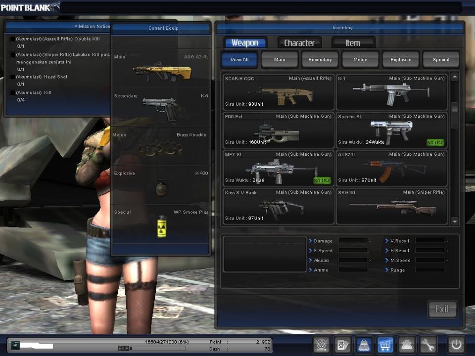 DIJUAL CHAR POINT BLANK + CLAN SPEARHEAD