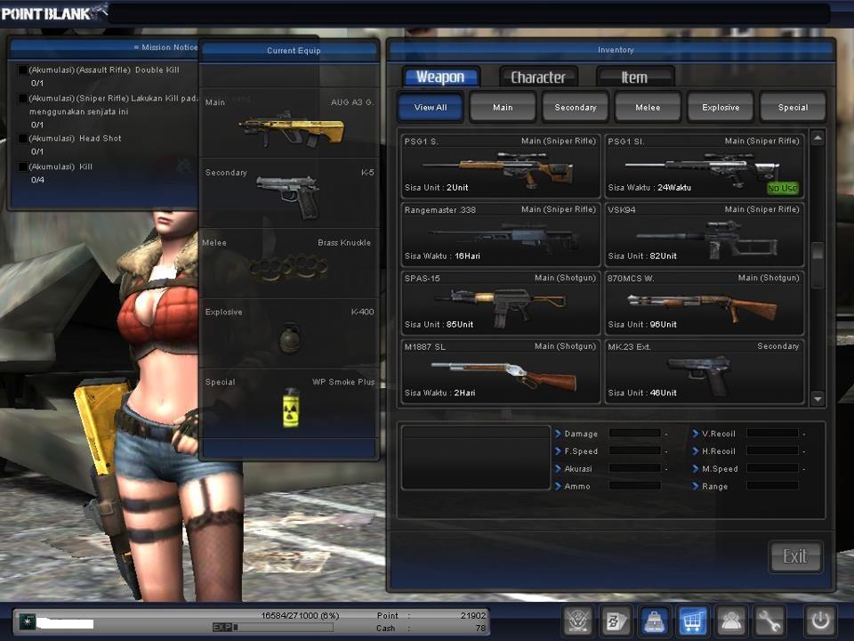 DIJUAL CHAR POINT BLANK + CLAN SPEARHEAD