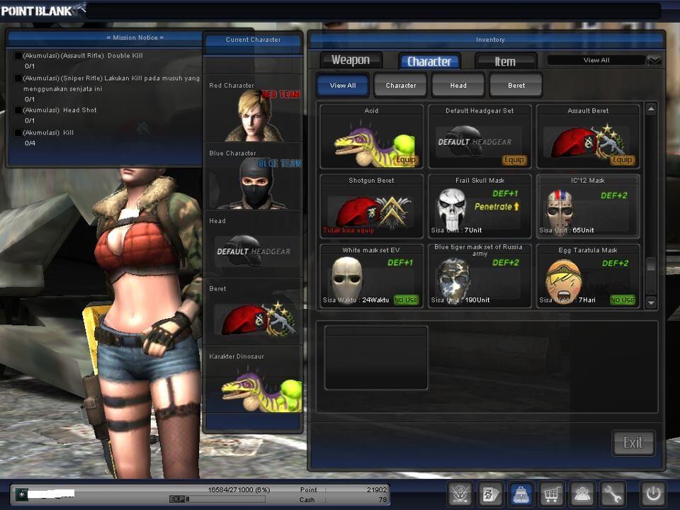 DIJUAL CHAR POINT BLANK + CLAN SPEARHEAD