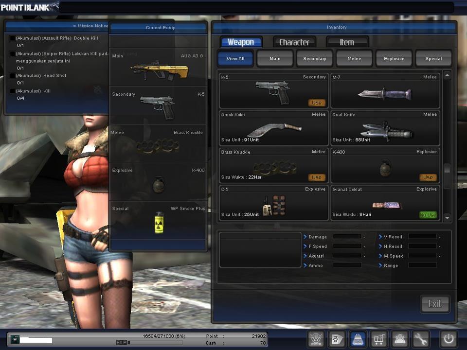 DIJUAL CHAR POINT BLANK + CLAN SPEARHEAD