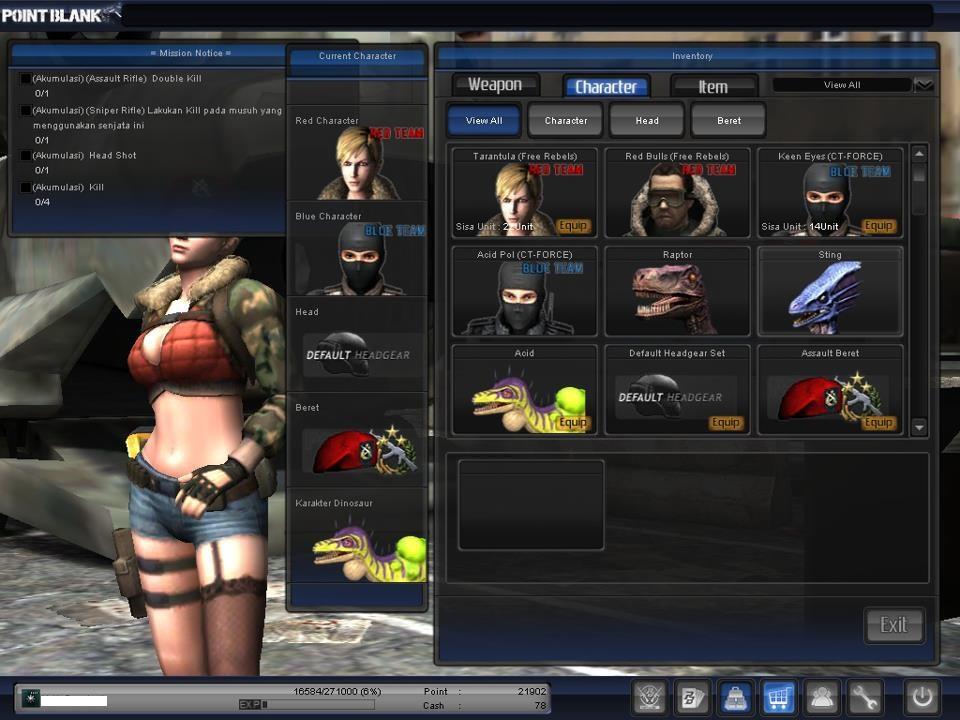 DIJUAL CHAR POINT BLANK + CLAN SPEARHEAD