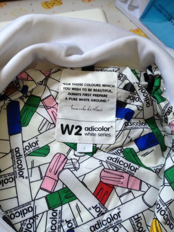Jacket adidas adicolor white series 100% ori