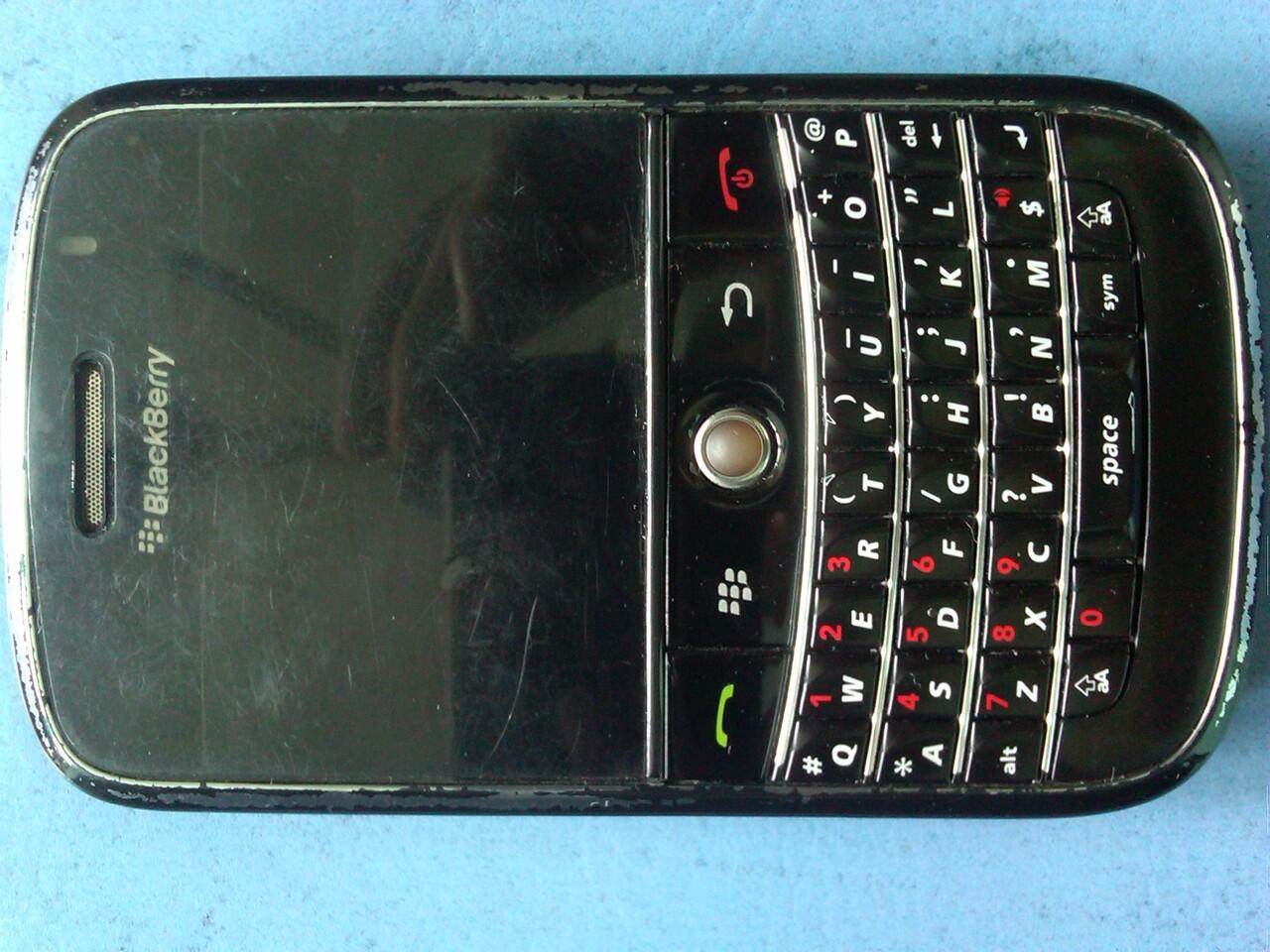 blackberry bold 9000 black ex garansi postel