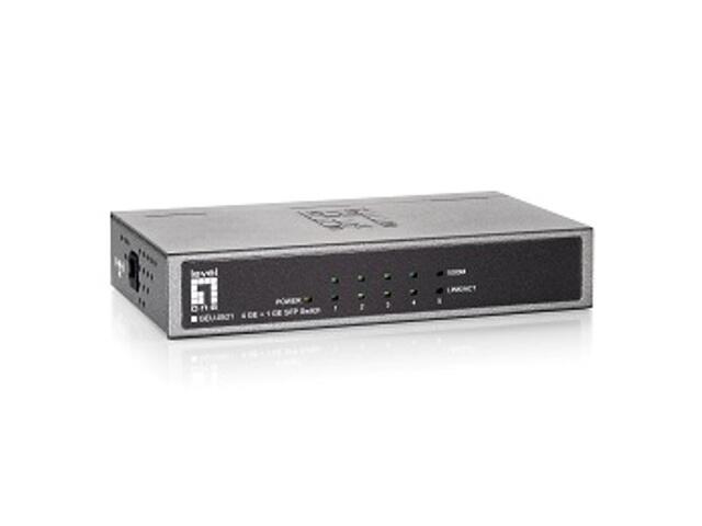 LevelOne GEU-0521 (4GE + 1GE SFP Switch)