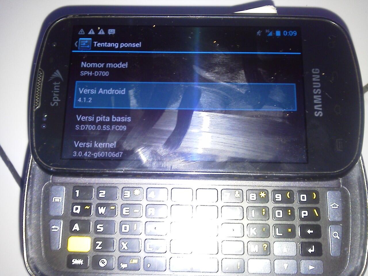 samsung s galaxy epic 4G android jellybean fulset bandung