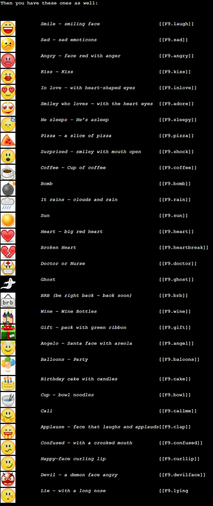Emoticons Chat Facebook Terbaru 2013