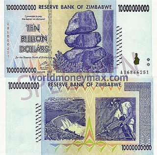 100,000,000,000,000 Dollar Zimbabwe