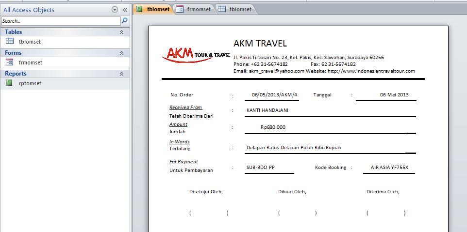 [ASK] Report Microsoft Access 2010
