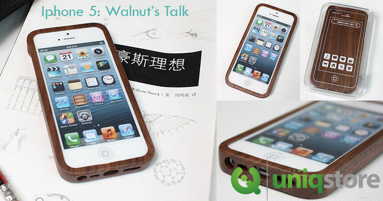 Jual BookBook Case & Walnut Talk Case for Iphone 4S/5 & Samsung S3