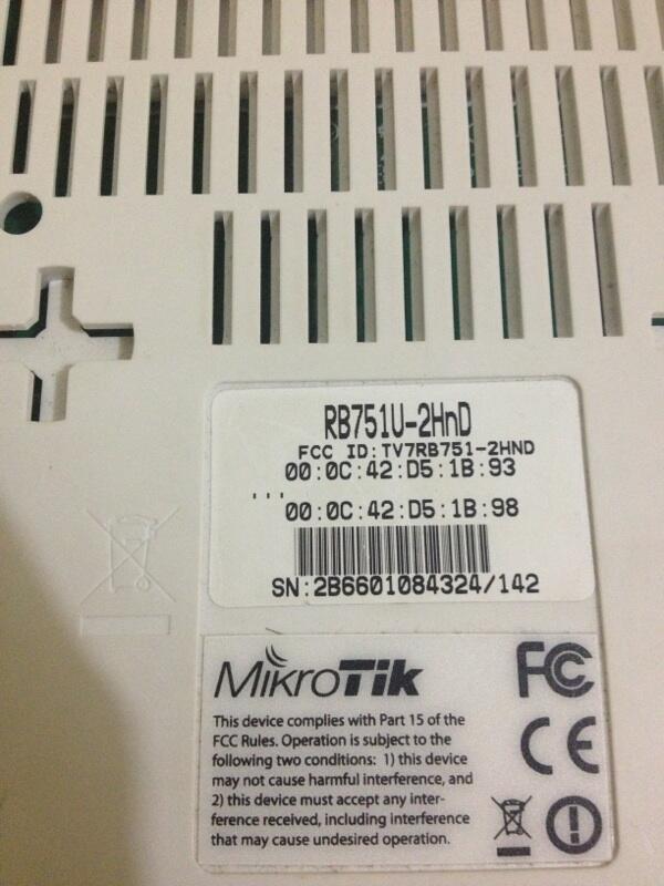 Wts: mikrotik rb 751U 2hnd