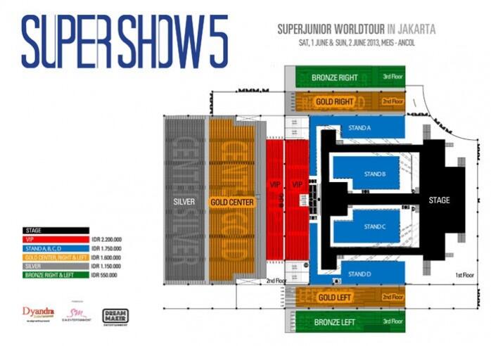 TIKET KONSER SUPERSHOW 5 (DAY 1 & DAY 2) KATEGORI VIP, SILVER, GOLD & STANDING A & D