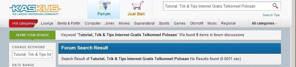 Tutorial, Trik &amp; Tips Internet Gratis Telkomsel Polosan