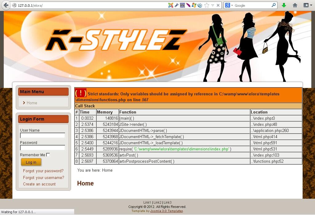 Error Joomla 2.5 &amp; Virtuemart