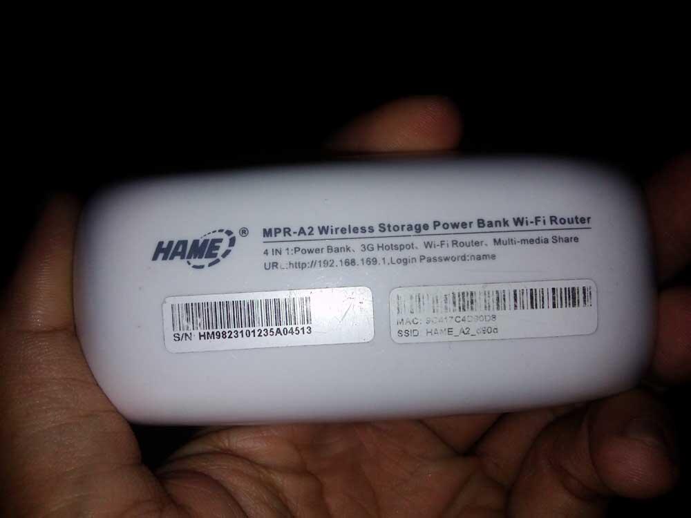 WiFi Router Hame A2 + Powerbank 5,200 mAh