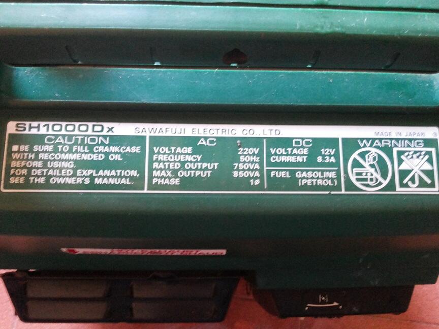 Genset Honda ELEMAX SH 1000 DX (Semarang)