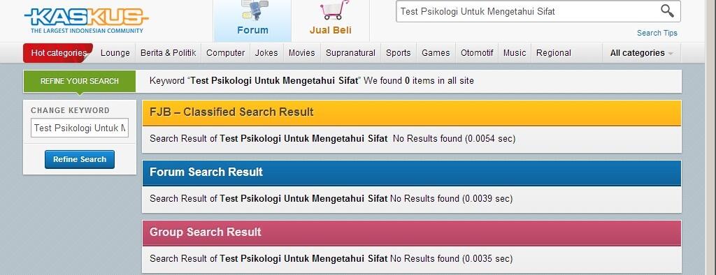 Test Psikologi Untuk Mengetahui Sifat