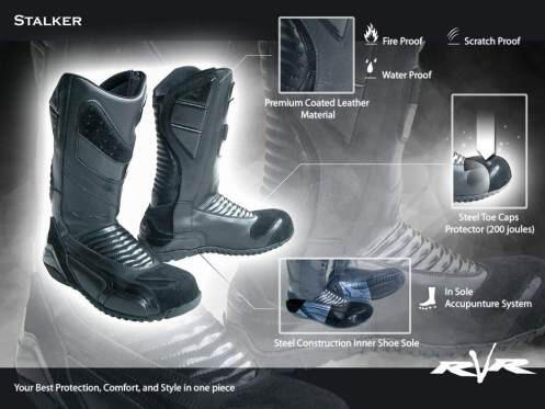 Sepatu dan Side Bag RVR for Bikers