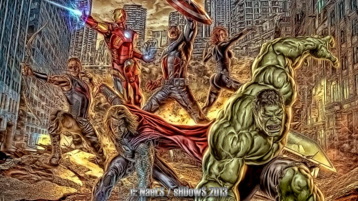 Disaat Karakter2 Marvel &amp; DC Berubah Menjadi Lukisan Digital (PIC++)