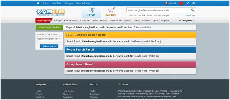 Lebah menghasilkan warna madu yang aneh