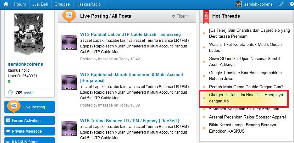 Charger Portable Smartphone Ini Diisi Ulang dengan Api