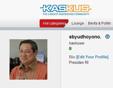 Presiden SBY Jadi Kaskuser