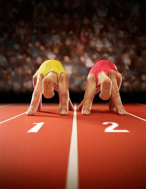 Ilusi Lukisan Pada Jari - Jari Tangan