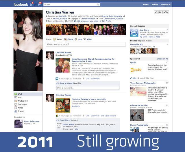 Evolusi Tampilan Facebook