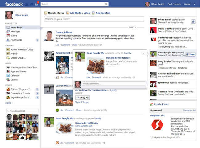Evolusi Tampilan Facebook