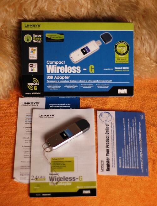 DIJUAL WiFi USB Wireless-G Adapter Linksys WUSB54GC Cisco - murah