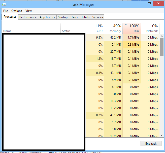 &#91;ASK. NEED HELP WIN 8 ERROR&#93; DISK 100%