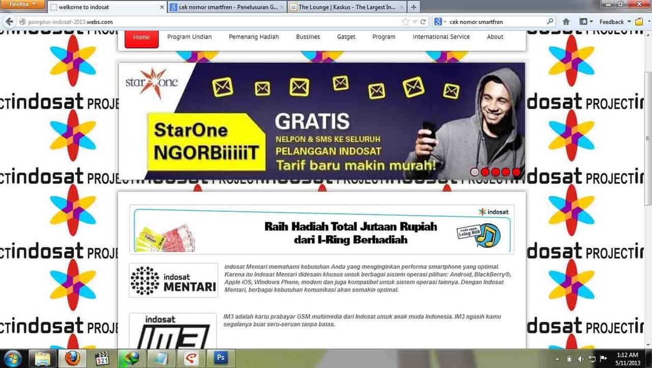 Niat banget gan! penipuan kedok Point++ Indosat makin marak, sampai bikin website 