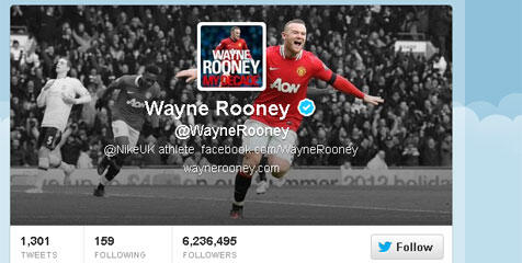 Wah , Status Twitter Isyaratkan Niat Rooney Hengkang .