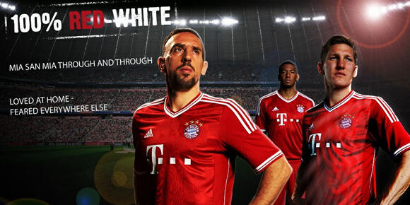 Detail Jersey: Bayern Munich Home 2013-2014