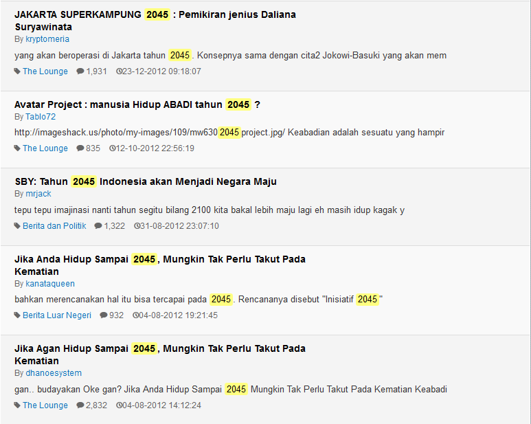 Sebenernya Ada Apa sih Dibalik Tahun 2045