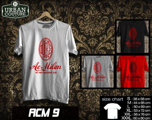KAOS DISTRO AC MILAN LIVERPOOL BARCELONA AS ROMA MUNCHEN {READY STOCK} MURAH BGT !!!